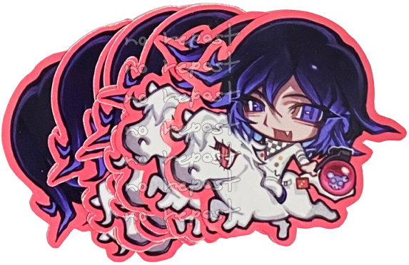 Kokichi Booger Stickers