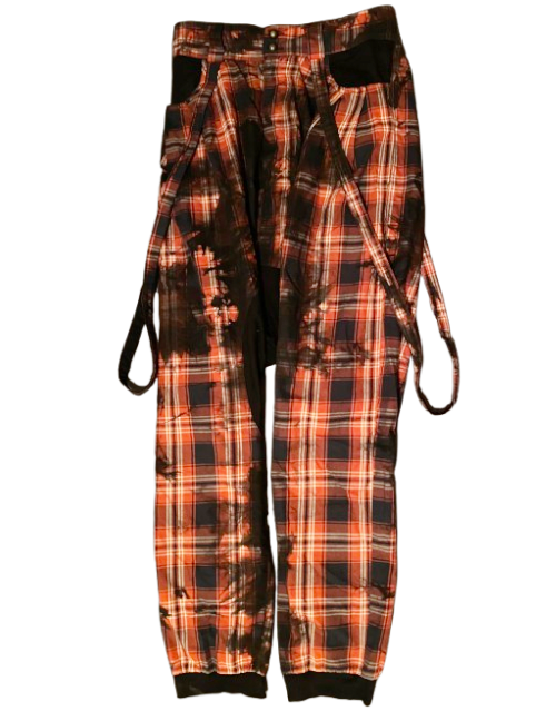Dyed Check Sarouel pants from Acryl Aggit.