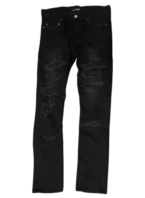 Black distressed denims from Jack Rose.